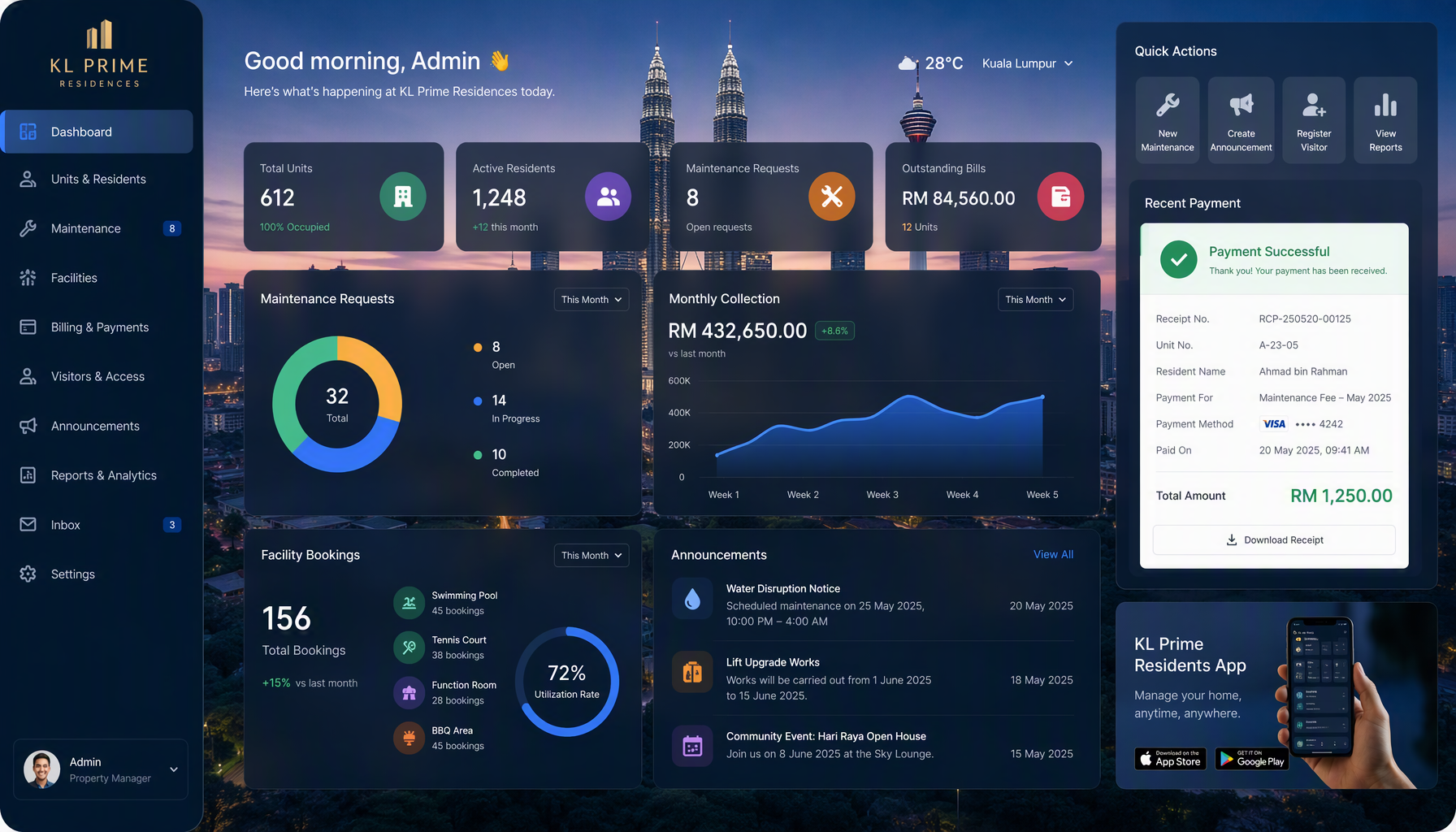 Pengurusan.my JMB Dashboard